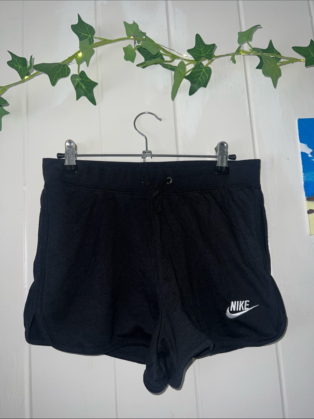 ❤️‍🔥❤️💕Nike Black Women’s Athletic Shorts with White Logo